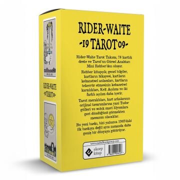 Ekorp Kitap Rider-Waite Tarot, Arthur Edward Waite, 78 Kartlık Deste ve 96 Sayfa Rehber Kitap