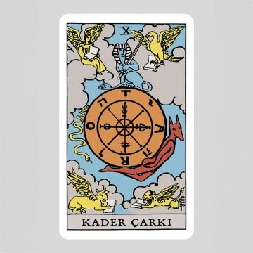 Ekorp Kitap Rider-Waite Tarot, Arthur Edward Waite, 78 Kartlık Deste ve 96 Sayfa Rehber Kitap