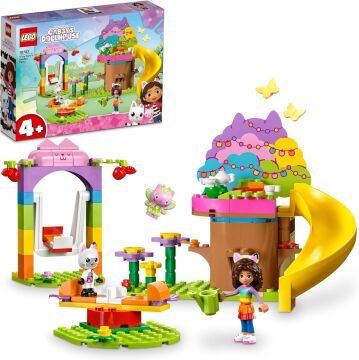 LEGO® Gabby's Dollhouse Peri Kedi’nin Bahçe Partisi 10787-4 Yaş ve Üzeri Çocuklar için Ağaç Ev İçeren Gabby’s Dollhouse Yaratıcı Oyuncak Yapım Seti (130 Parça)
