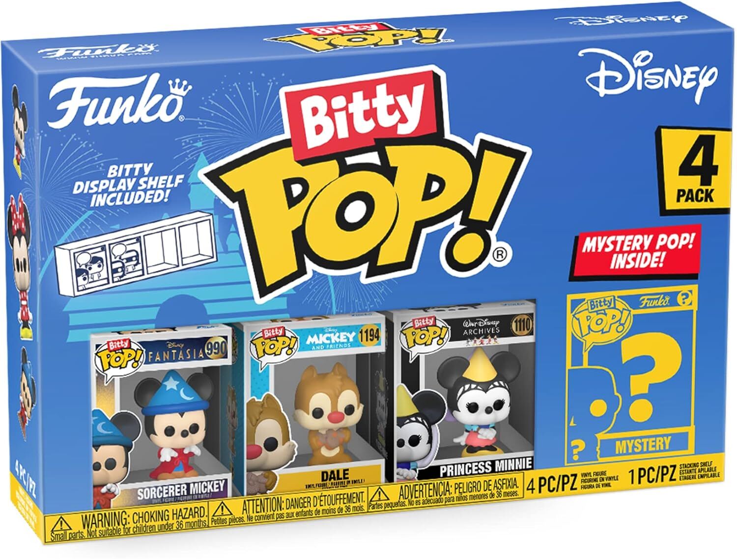 Funko Bitty POP Figür Disney - Sorcerer Mickey 4PK