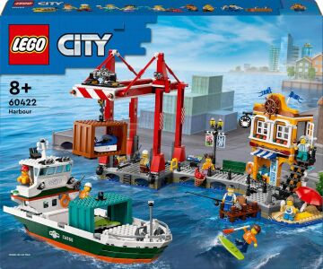 LEGO City Yük Gemili Liman 60422-8 Yaş ve Üzeri Çocuklar için Yaratıcı Oyuncak Yapım Seti