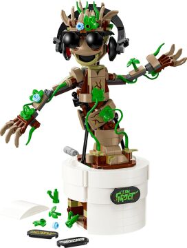 LEGO Marvel Dans Eden Groot 76297 – 10 Yaş ve Üzeri Süper Kahraman Severler İçin Hareketli Galaksinin Koruyucuları Karakteri İçeren Yaratıcı Oyuncak Model Yapım Seti (459 Parça)