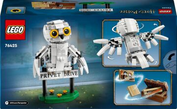 LEGO Harry Potter Hedwig, Privet Drive 4 Numara’da 76425-7 Yaş ve Üzeri Harry Potter Hayranları için Koleksiyonluk Yaratıcı Oyuncak Yapım Seti (336 Parça)