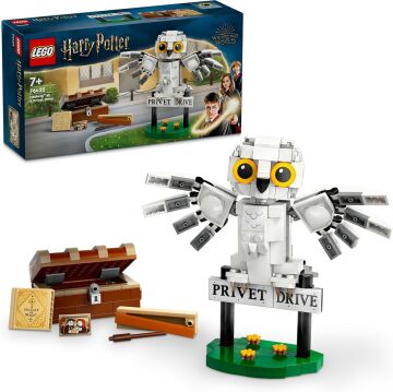 LEGO Harry Potter Hedwig, Privet Drive 4 Numara’da 76425-7 Yaş ve Üzeri Harry Potter Hayranları için Koleksiyonluk Yaratıcı Oyuncak Yapım Seti (336 Parça)