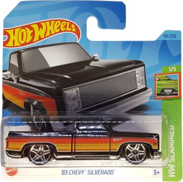 Hot Wheels - ´83 Chevy Silverado - HW Slammed 1/5 - HKJ06 - Short Card - GM - Pickup Truck - Mattel 2023