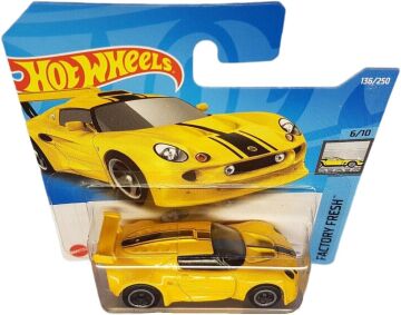 Hot Wheels - Lotus Sport Elise - Factory Fresh 6/10 - HCX44 - Kısa Kart - Sarı - Spor Araba - Mattel 2022
