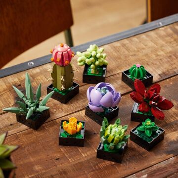LEGO® ICONS Sukulentler 10309 - Yetişkinler İçin LEGO Botanik Koleksiyonunun Tamamlayıcısı Sergilenebilir Yaratıcı Model Yapım Seti
