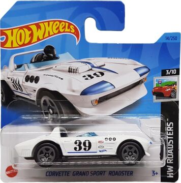 Hot Wheels - Corvette Grand Sport Roadster - HW Roadsters 3/10 - HKK09 - Short Card - GM - Bell - Good Year - Mattel 2023