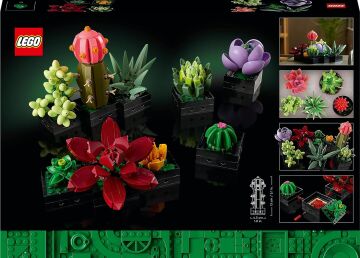 LEGO® ICONS Sukulentler 10309 - Yetişkinler İçin LEGO Botanik Koleksiyonunun Tamamlayıcısı Sergilenebilir Yaratıcı Model Yapım Seti