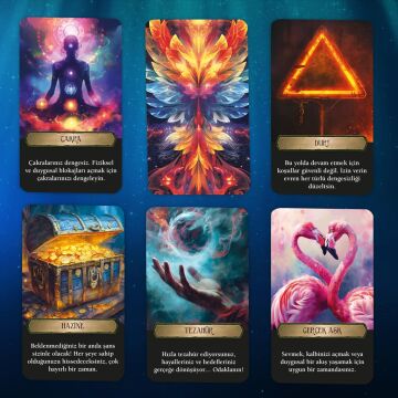 Evrenden Mesajlar Tarot Kehanet Destesi / 90 Açıklamalı Kart