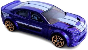 Hot Wheels - ´20 Dodge Charger Hellcat - Then and Now 7/10 - HKJ45 - Short Card - Lila metalik - SRT - Mattel 2023