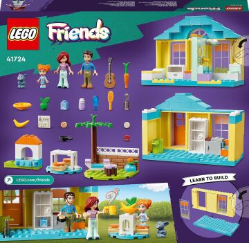 LEGO® Friends Paisley’in Evi 41724-4 Yaş ve Üzeri Çocuklar için 3 Mini Bebekli Oyuncak Yapım Seti (185 Parça)