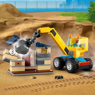 LEGO City İnşaat Kamyonları ve Yıkım Gülleli Vinç 60391 (235 Parça)