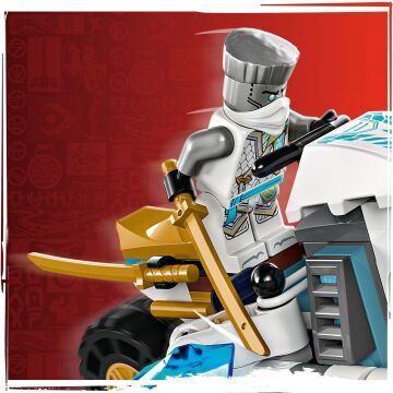 LEGO NINJAGO Zane’in Buz Motosikleti 71816 – 7 Yaş ve Üzeri İçin Zane Minifigürü İçeren Yaratıcı Oyuncak Yapım Seti (84 Parça)