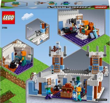 LEGO® Minecraft® Buz Kalesi 21186-8 Yaş ve Üzeri Çocuklar için İskeletli Oyuncak Yapım Seti (499 Parça)