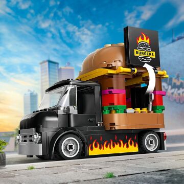 LEGO City Hamburger Kamyonu 60404-5 Yaş ve Üzeri için Yaratıcı Oyuncak Yapım Seti (194 Parça)