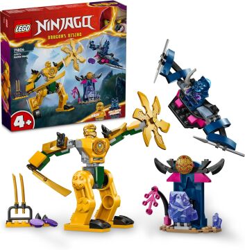 LEGO NINJAGO Arin’in Savaş Robotu 71804-4 Yaş ve Üzeri Çocuklar için Arin Minifigürü İçeren Yaratıcı Oyuncak Yapım Seti 71804 (104 Parça)