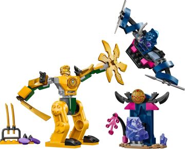LEGO NINJAGO Arin’in Savaş Robotu 71804-4 Yaş ve Üzeri Çocuklar için Arin Minifigürü İçeren Yaratıcı Oyuncak Yapım Seti 71804 (104 Parça)