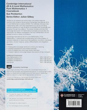 Cambridge International as & a Level Mathematics: Pure Mathematics 1 Coursebook