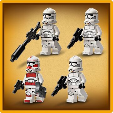 LEGO Star Wars Klon Trooper ve Savaş Droidi Savaş Paketi Seti 75372-7 Yaş ve Üzeri Star Wars Sevenler için Yaratıcı Oyuncak Yapım Seti (215 Parça)