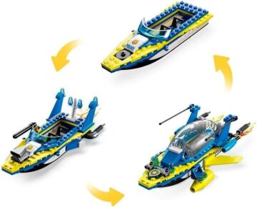 LEGO® City Su Polisi Dedektif Görevleri 60355-6 Yaş ve Üzeri Çocuklar için İnteraktif, Dijital Maceralı Oyuncak Yapım Seti (278 Parça)