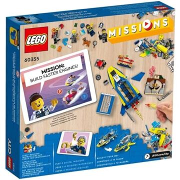 LEGO® City Su Polisi Dedektif Görevleri 60355-6 Yaş ve Üzeri Çocuklar için İnteraktif, Dijital Maceralı Oyuncak Yapım Seti (278 Parça)