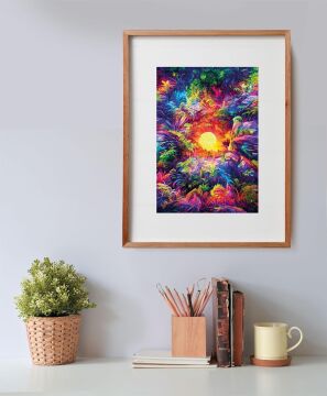 CLEMENTONI 500 el. Compact Psychedelic Jungle Sunrise [PUZZLE]