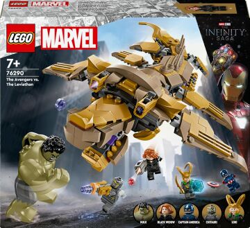 LEGO Marvel Avengers, Leviathan’a Karşı 76290-7 Yaş ve Üzeri Süper Kahraman Sevenler İçin Yaratıcı Oyuncak Yapım Seti (347 Parça)