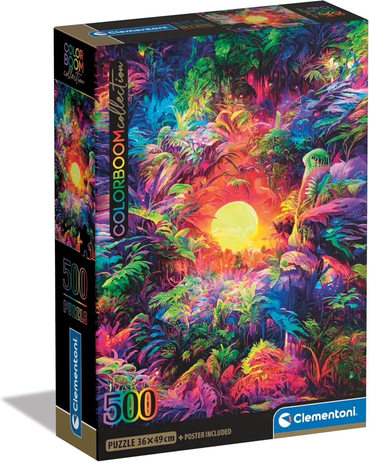 CLEMENTONI 500 el. Compact Psychedelic Jungle Sunrise [PUZZLE]