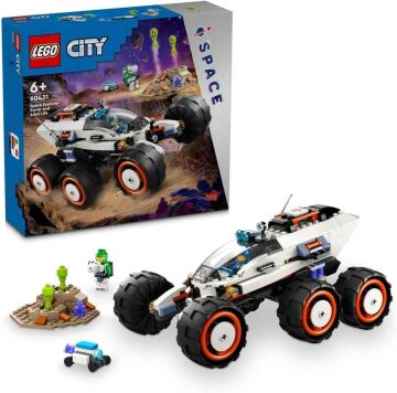 LEGO City Uzay Keşif Robotu ve Uzaylı Canlı 60431-6 Yaş ve Üzeri Çocuklar için 2 Astronot Minifigürü İçeren Yaratıcı Oyuncak Yapım Seti (311 Parça)