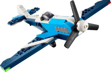LEGO Creator 3’ü 1 Arada Uçak: Yarış Uçağı 31160-7 Yaş ve Üzeri Çocuklar için Jet veya Helikoptere Dönüşebilen Oyuncak Yapım Seti, Doğum Günü Hediyesi (178 Parça)