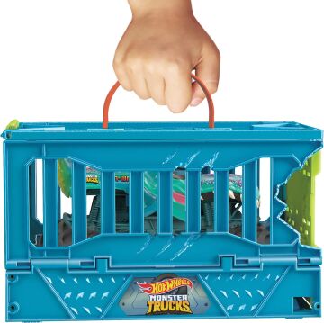 Hot Wheels Monster Trucks 1:24 Mega Wrex'in Çarpışma Kafesi, 3 yaş ve üzeri, HNC29