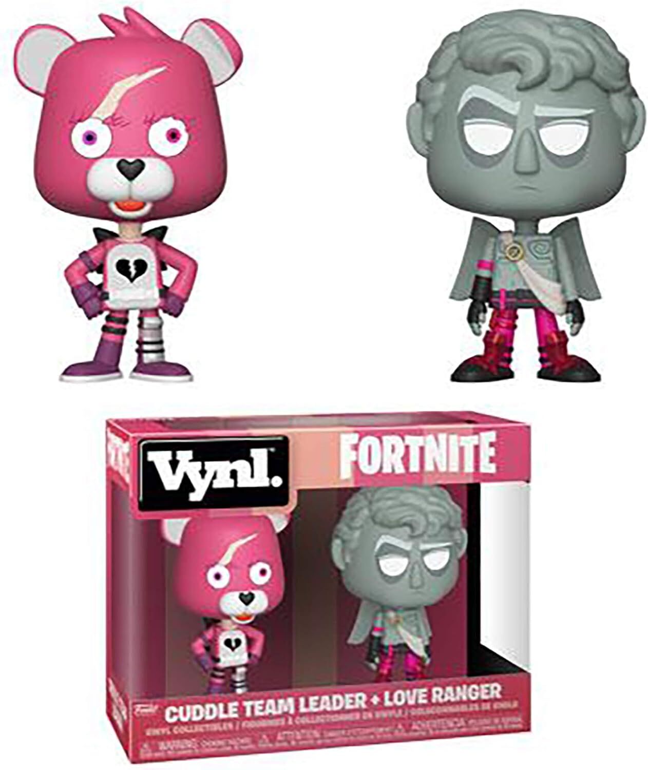 Funko 35272 VYNL 4'' 2-Pack: Fortnite: Cuddle Team Leader & Love Ranger Action Figuren, Multi
