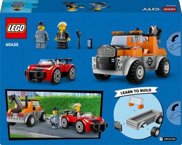 LEGO City Çekici Kamyon ve Spor Araba Tamiri 60435-4 Yaş ve Üzeri Çocuklar için Yaratıcı Oyuncak Yapım Seti (101 Parça)