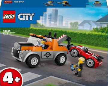 LEGO City Çekici Kamyon ve Spor Araba Tamiri 60435-4 Yaş ve Üzeri Çocuklar için Yaratıcı Oyuncak Yapım Seti (101 Parça)