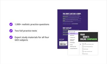 GED Test Prep Plus 2024-2025: Includes 2 Full Length Practice Tests, 1000+ Practice Questions, and 60+ Online Videos