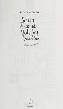 Senin Hakkında Yedi Şey Düşündüm: Birini Söyleyeceğim