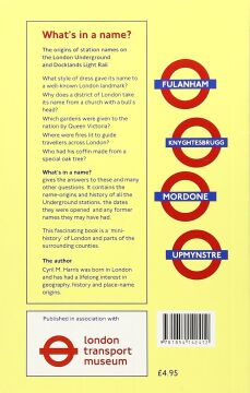 What's in a Name?: Origins of Station Names on the London Underground