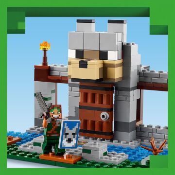 LEGO Minecraft Kurt Kalesi 21261-8 Yaş ve Üzeri Macera Oyunları Seven Çocuklar İçin İskelet Kaşif İçeren Yaratıcı Oyuncak Yapım Seti (312 Parça)