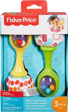 Fisher-Price Neşeli Marakas, 3 aylık, BLT33