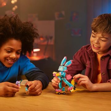 LEGO® DREAMZzz™ Izzie ve Tavşan Bunchu 71453-7 Yaş ve Üzeri Çocukların 2 Farklı Tavşan Bunchu İnşa Edilebileceği Yaratıcı Oyuncak Yapım Seti (259 Parça)