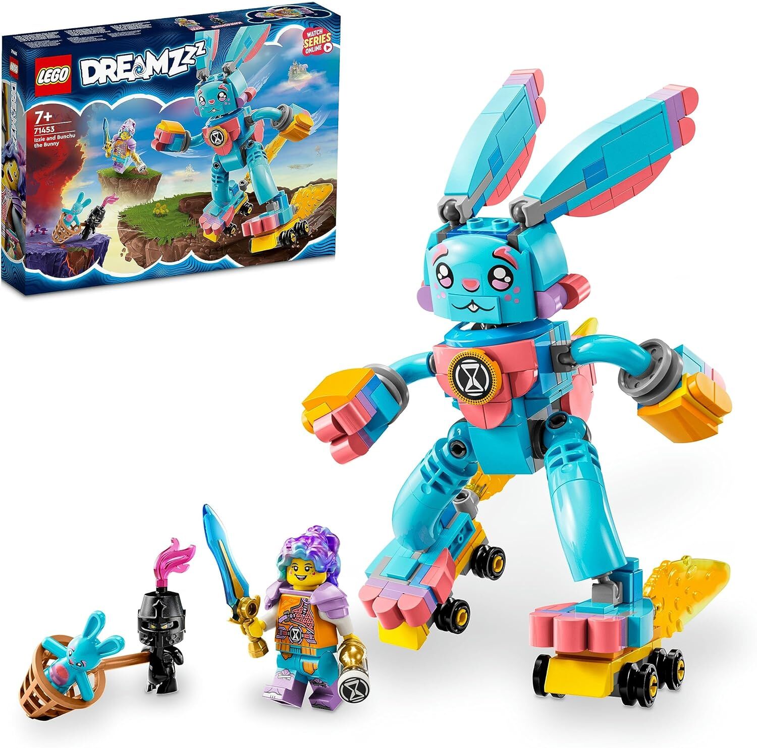 LEGO® DREAMZzz™ Izzie ve Tavşan Bunchu 71453-7 Yaş ve Üzeri Çocukların 2 Farklı Tavşan Bunchu İnşa Edilebileceği Yaratıcı Oyuncak Yapım Seti (259 Parça)