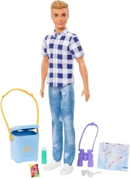 Barbie Ken Kampa Gidiyor Oyun Seti, 3 yaş ve üzeri, HHR66