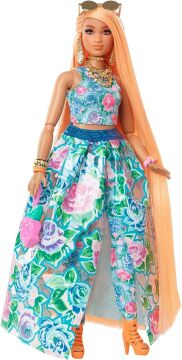 Barbie Extra Fancy - Çiçekli Kostümlü Bebek, 3 yaş ve üzeri, HHN14