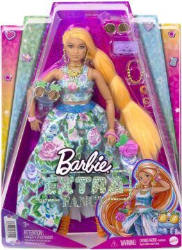Barbie Extra Fancy - Çiçekli Kostümlü Bebek, 3 yaş ve üzeri, HHN14