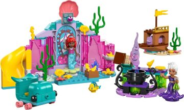 LEGO Disney Princess Ariel’in Kristal Mağarası 43254 – 4 Yaş ve Üzeri Çocuklar İçin Deniz Kızı ve Balık Figürleri İçeren Yaratıcı Oyuncak Yapım Seti (141 Parça)