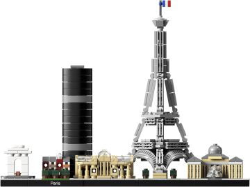 LEGO Architecture Şehir Yapıları Koleksiyonu Paris 21044- Seyahat, Mimari ve Tarih Meraklısı Yetişkinler için Koleksiyonluk Sergilenebilir Yapım Seti (694 Parça)