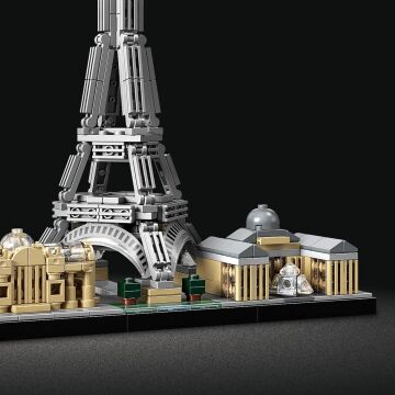 LEGO Architecture Şehir Yapıları Koleksiyonu Paris 21044- Seyahat, Mimari ve Tarih Meraklısı Yetişkinler için Koleksiyonluk Sergilenebilir Yapım Seti (694 Parça)