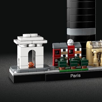 LEGO Architecture Şehir Yapıları Koleksiyonu Paris 21044- Seyahat, Mimari ve Tarih Meraklısı Yetişkinler için Koleksiyonluk Sergilenebilir Yapım Seti (694 Parça)