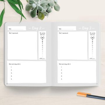 Anxiety Happens Journal: Mindfulness & Acceptance Skills to End Worry & Find Calm